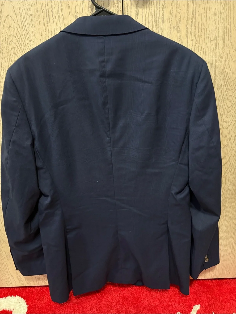 MaxDavoli 2 Piece Suit Navy Blue/Plaid